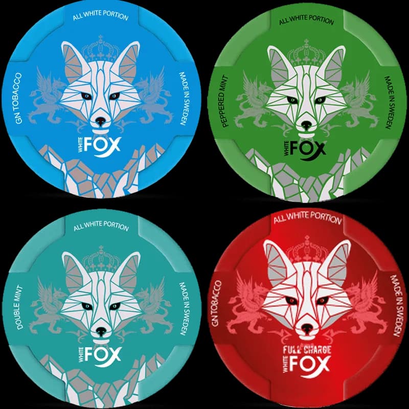 White Fox 12mg & 22.5mg Nicotine Pouches