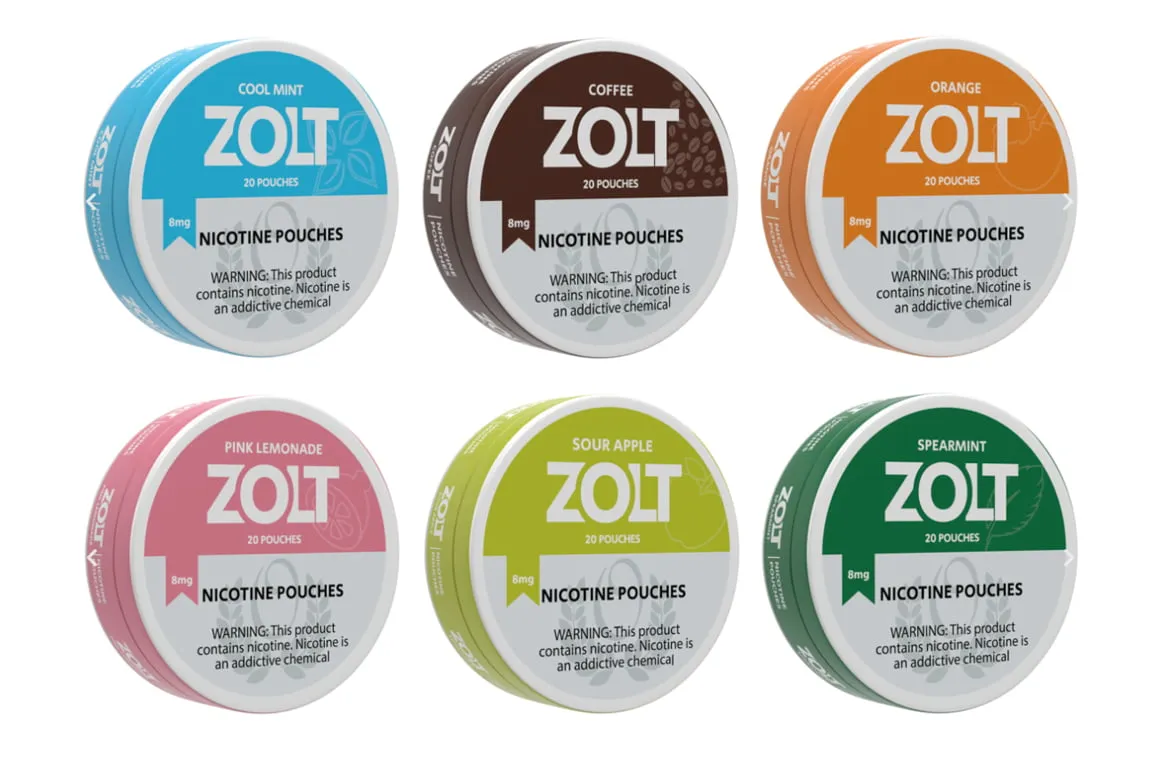 ZOLT 8mg and 15mg Nicotine Pouches